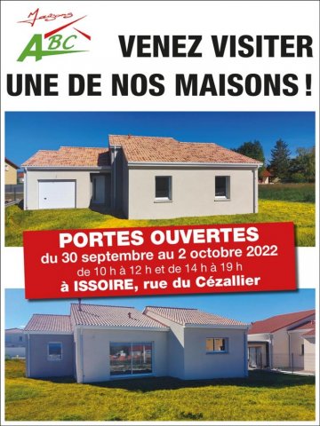 Portes Ouvertes construction d'une maison à Issoire dans le PUY-DU-DOME