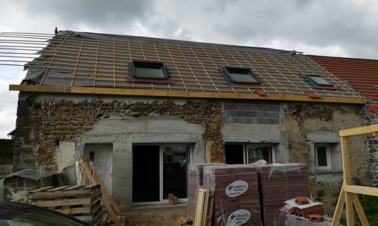 Transformation d'une grange en maison d'habitation proche de Riom Puy-de-Dôme